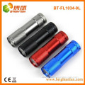 Factory Supply Cheap Colorful 9 LED Aluminum Flashlight Torch With 3*AAA Battery